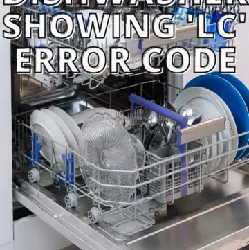 samsung dishwasher showing lc error code
