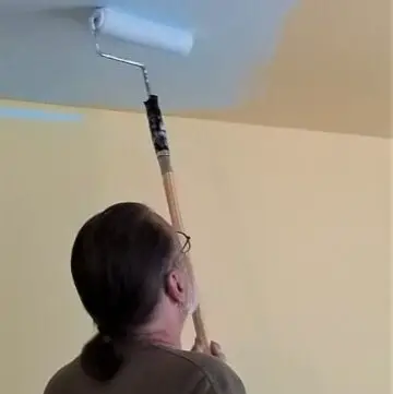 How To Paint A Ceiling With Furniture In The Room
