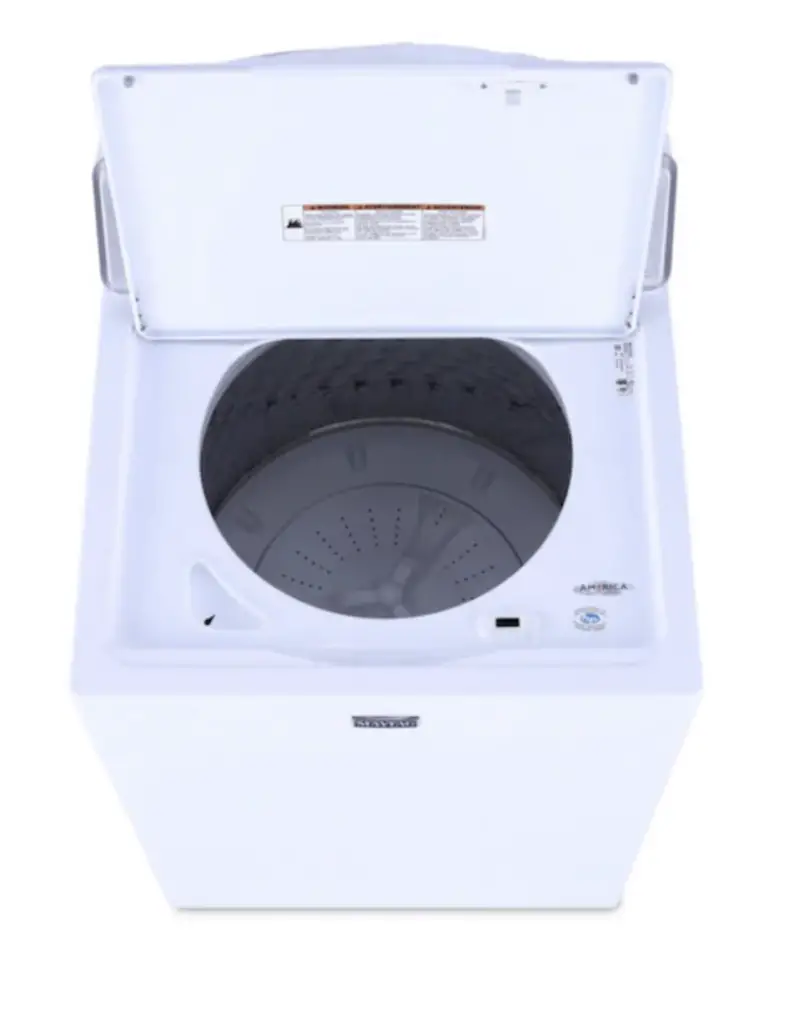 Maytag Centennial Washer with lifted lid