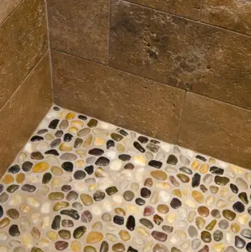 pebble shower floor prod and cons